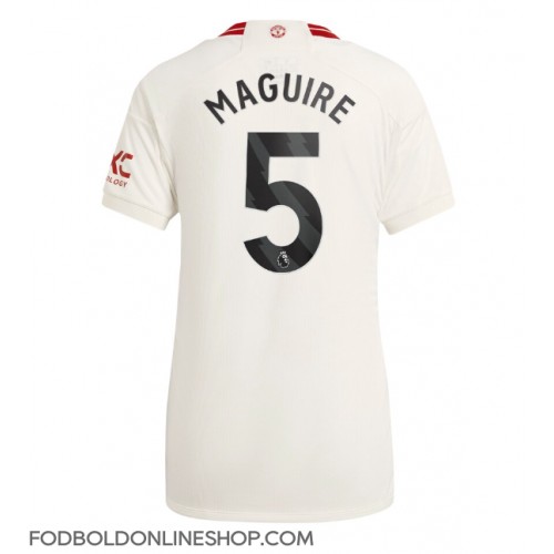 Manchester United Harry Maguire #5 Tredjetrøje Dame 2023-24 Kortærmet